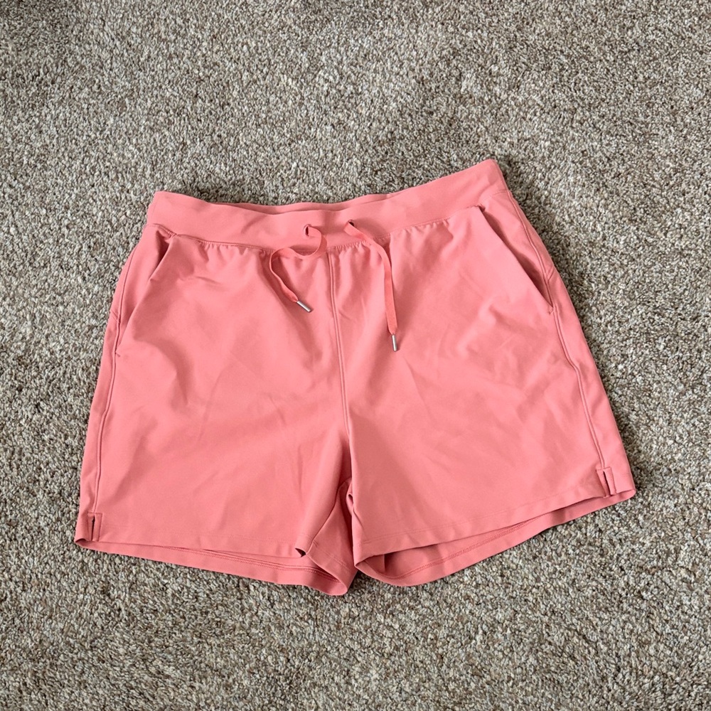 Old Navy Coral Pink Drawstring Active Shorts